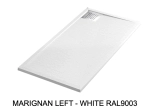 Receveur de douche, sur mesure : Largeur 100 à 300 cm x l. 70 à 150 cm. Bac à douche en résine Akrytan® anti glissant, finition misse, 10 couleurs, Livraison offerte et rapide